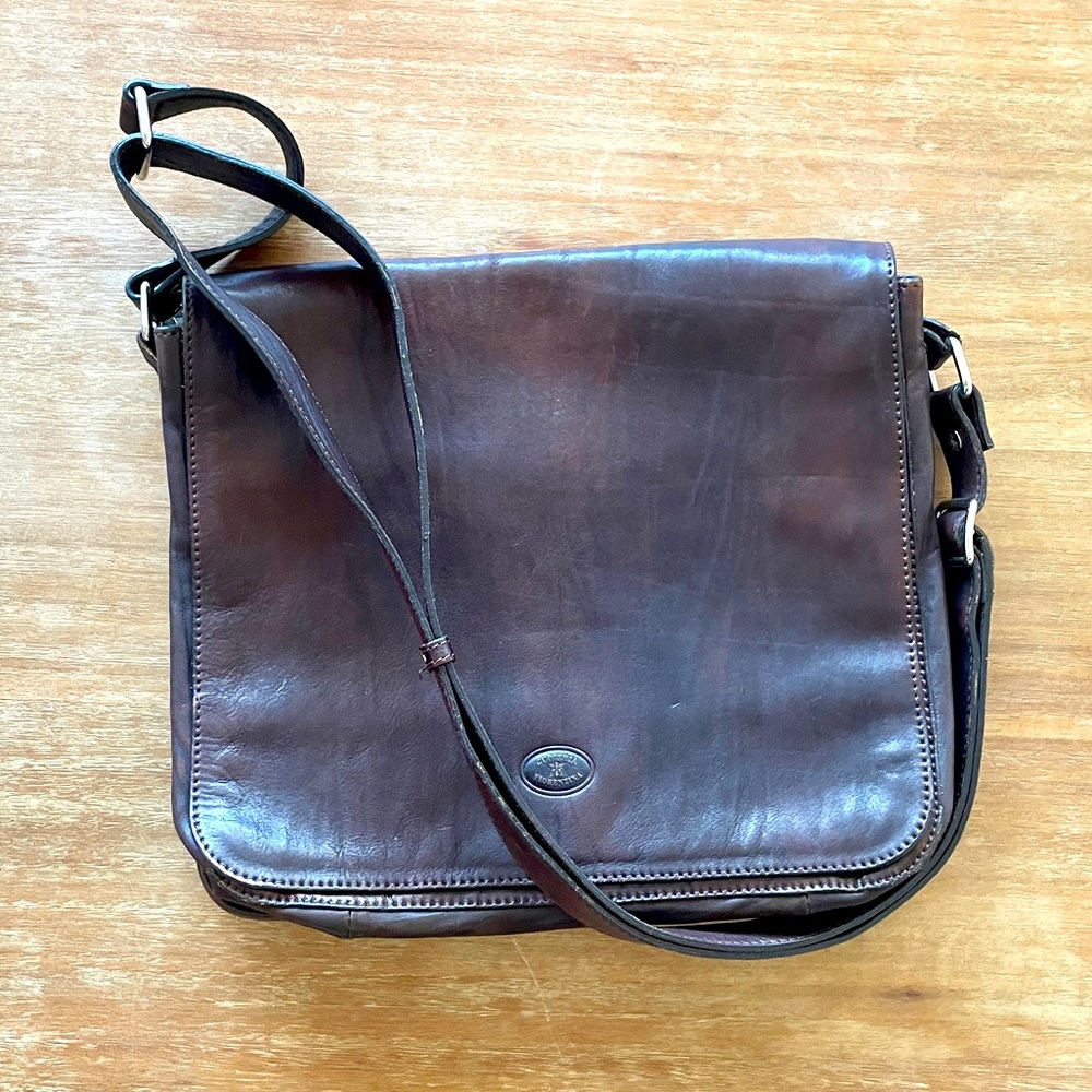 REAL LEATHER from Italy satchel bag